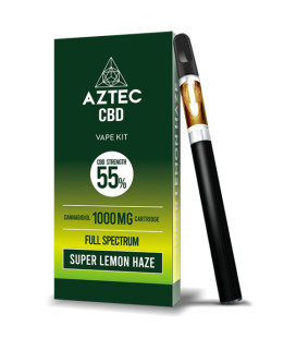 CBD вейп комплект Super Lemon Haze 55% AZTEC CBD