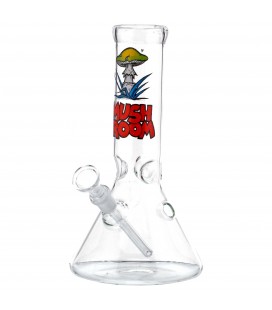 СТЪКЛЕН БОНГ MUSHROOM WITH FROG - 22cm