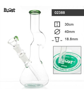 Стъклен бонг BOOST HELLS FURY-GREEN